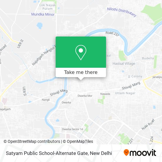 Satyam Public School-Alternate Gate map