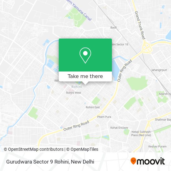 Gurudwara Sector 9 Rohini map