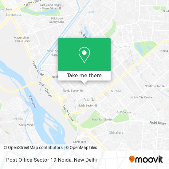 Post Office-Sector 19 Noida map