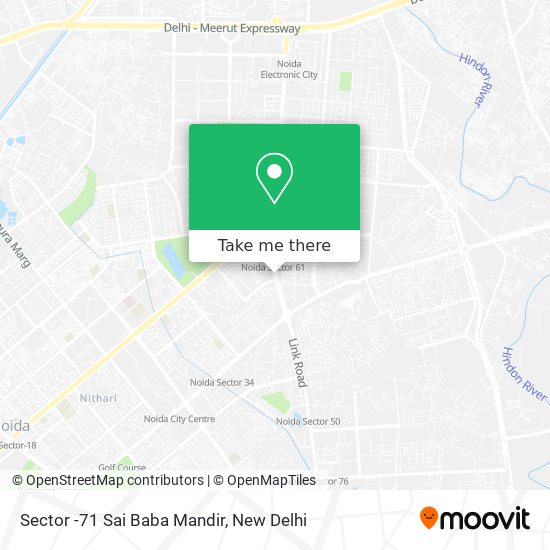 Sector -71 Sai Baba Mandir map