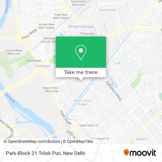 Park-Block 21 Trilok Puri map