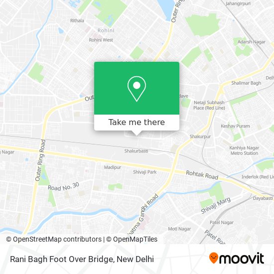 Rani Bagh Foot Over Bridge map