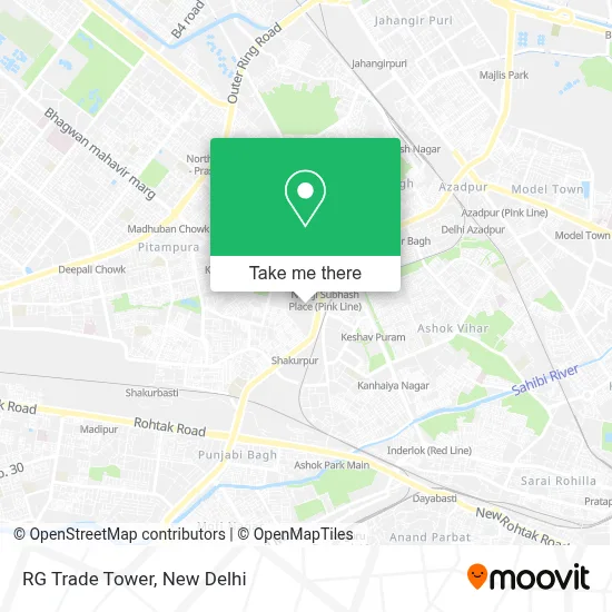 RG Trade Tower map