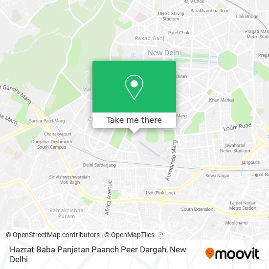Hazrat Baba Panjetan Paanch Peer Dargah map
