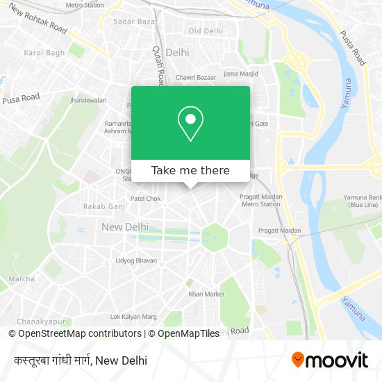 कस्तूरबा गांधी मार्ग map