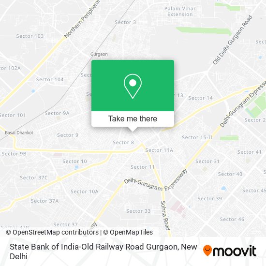 State Bank of India-Old Railway Road Gurgaon map