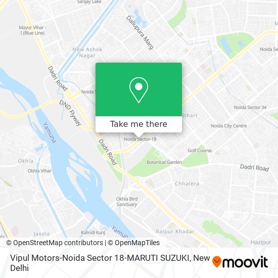 Vipul Motors-Noida Sector 18-MARUTI SUZUKI map