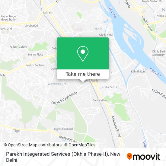 Parekh Integerated Services (Okhla Phase-II) map