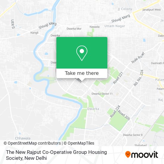 The New Rajput Co-Operative Group Housing Society map