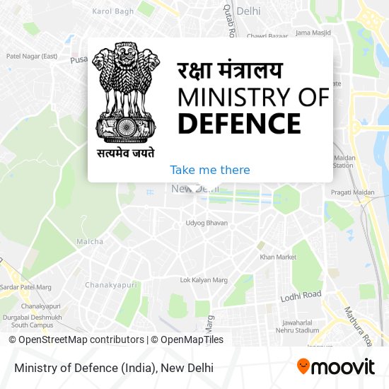 Ministry of Defence (India) map