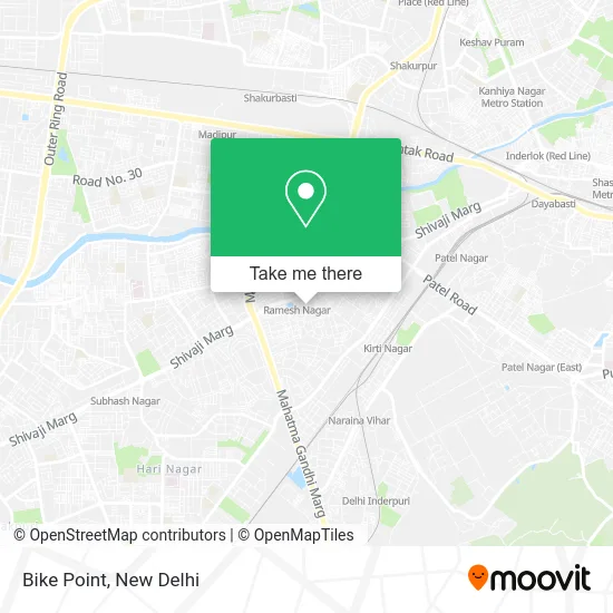 Bike Point map