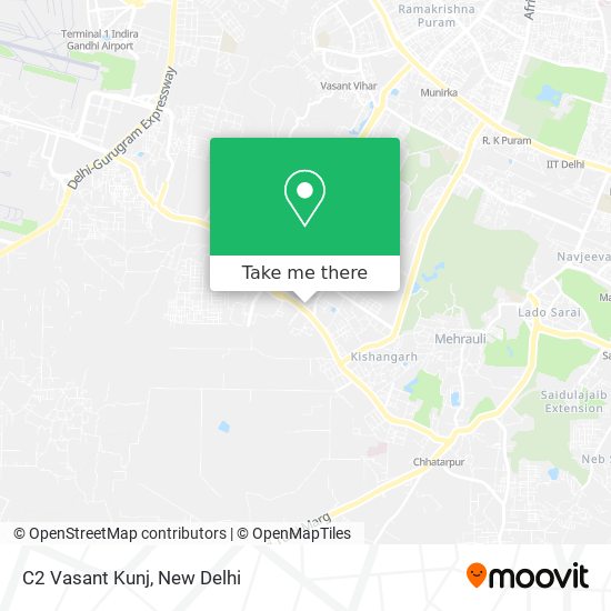 C2 Vasant Kunj map