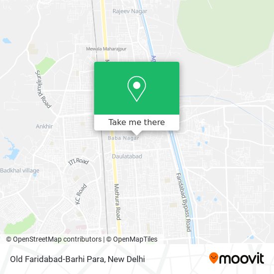 Old Faridabad-Barhi Para map