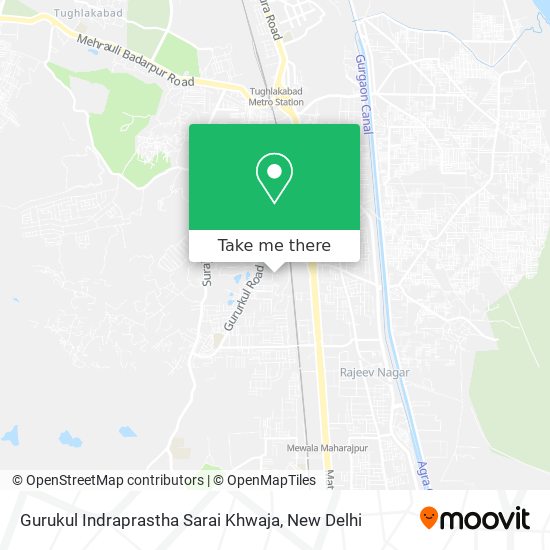 Gurukul Indraprastha Sarai Khwaja map