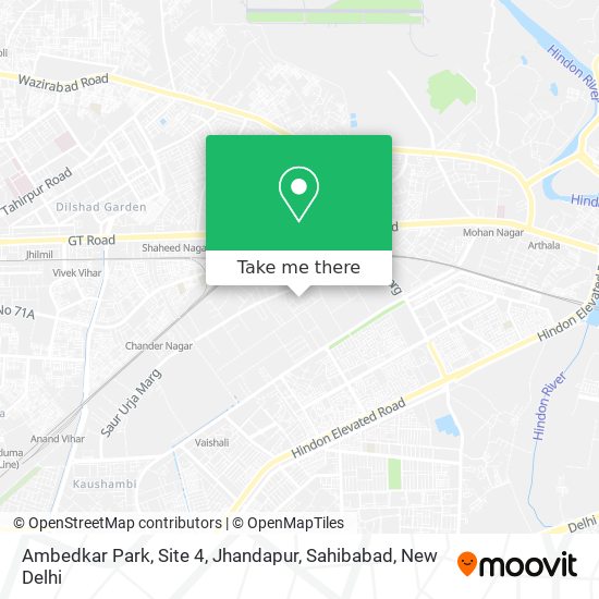 Ambedkar Park, Site 4, Jhandapur, Sahibabad map