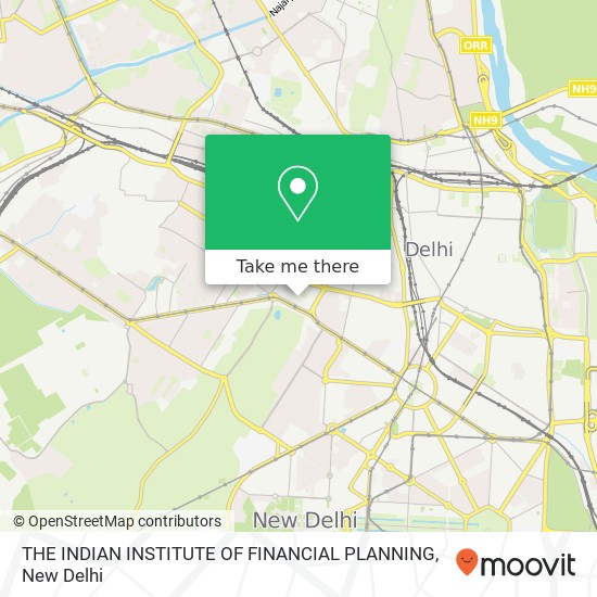 THE INDIAN INSTITUTE OF FINANCIAL PLANNING map