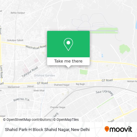 Shahid Park-H Block Shahid Nagar map