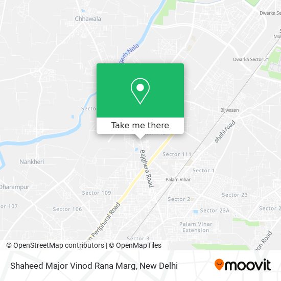 Shaheed Major Vinod Rana Marg map