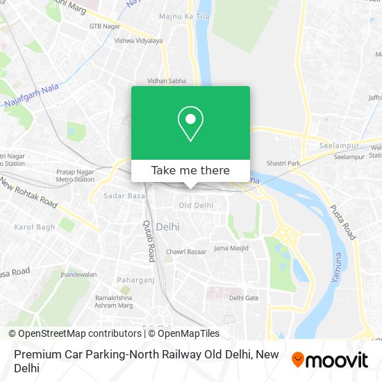 Premium Car Parking-North Railway Old Delhi map