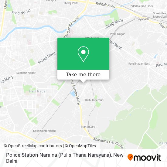 Police Station-Naraina (Pulis Thana Narayana) map