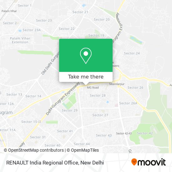 RENAULT India Regional Office map