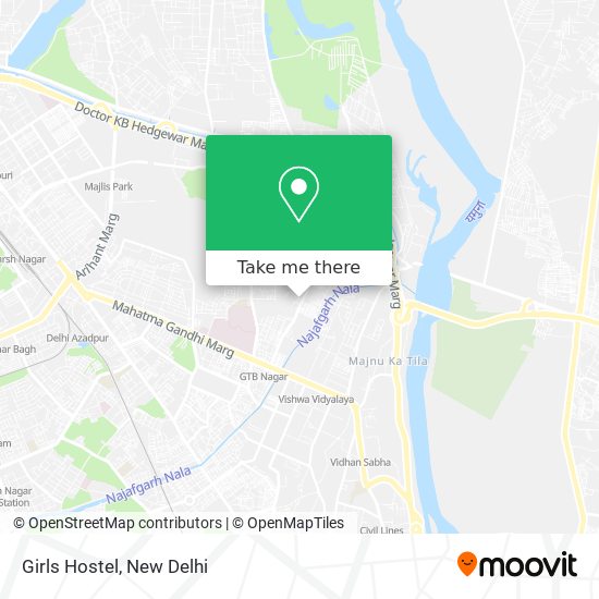 Girls Hostel map