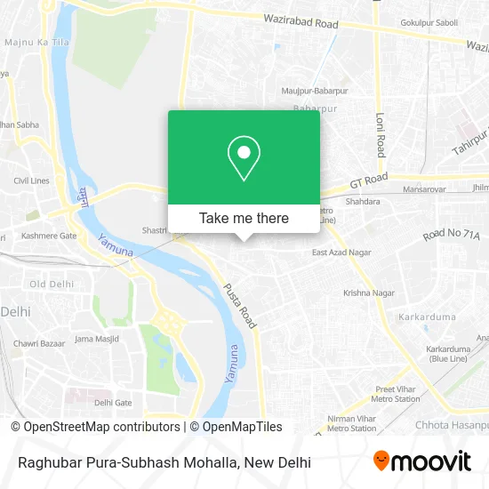 Raghubar Pura-Subhash Mohalla map