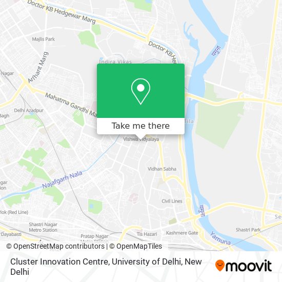 Cluster Innovation Centre, University of Delhi map