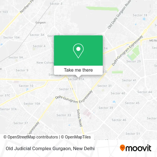 Old Judicial Complex Gurgaon map
