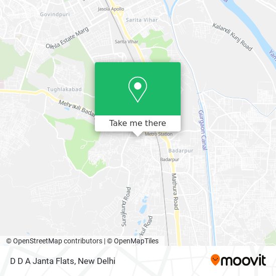 D D A Janta Flats map