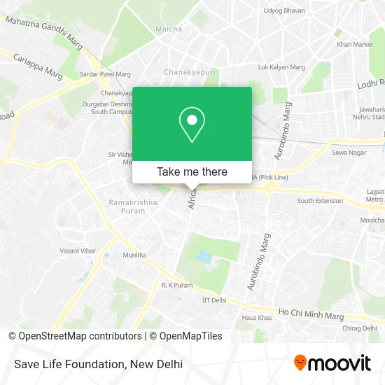 Save Life Foundation map