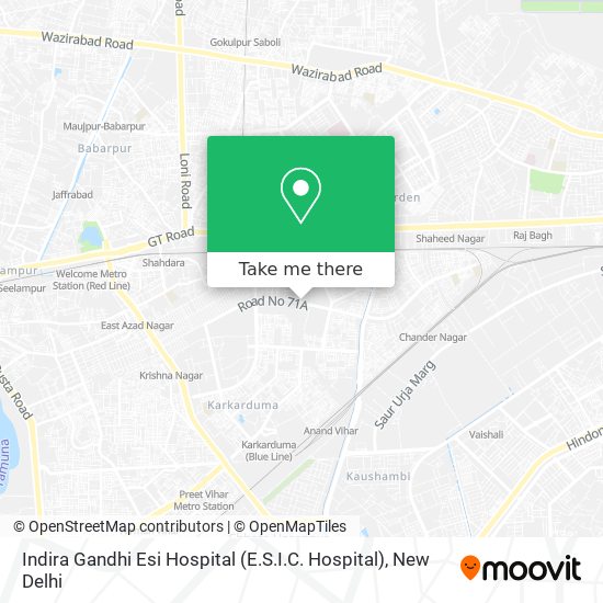 Indira Gandhi Esi Hospital (E.S.I.C. Hospital) map