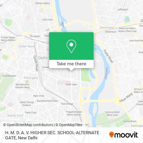 H. M. D. A. V. HIGHER SEC. SCHOOL-ALTERNATE GATE map