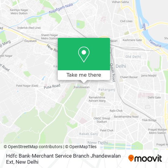 Hdfc Bank-Merchant Service Branch Jhandewalan Ext map