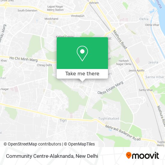 Community Centre-Alaknanda map