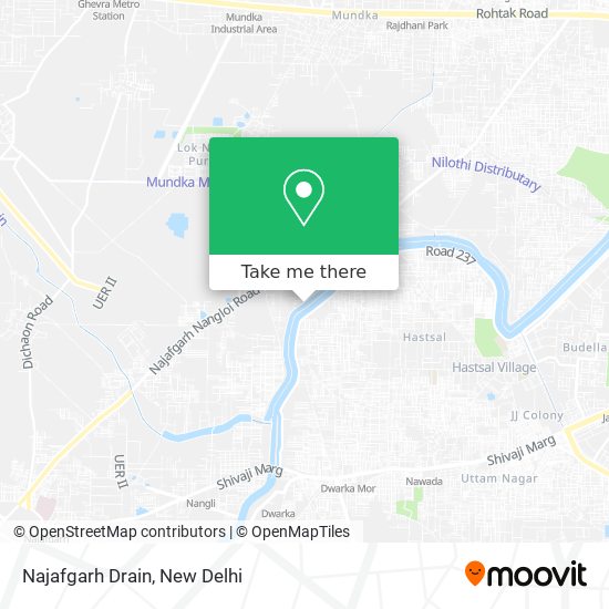 Najafgarh Drain map