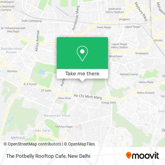 The Potbelly Rooftop Cafe map