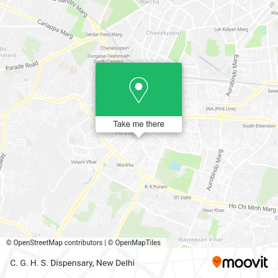 C. G. H. S. Dispensary map