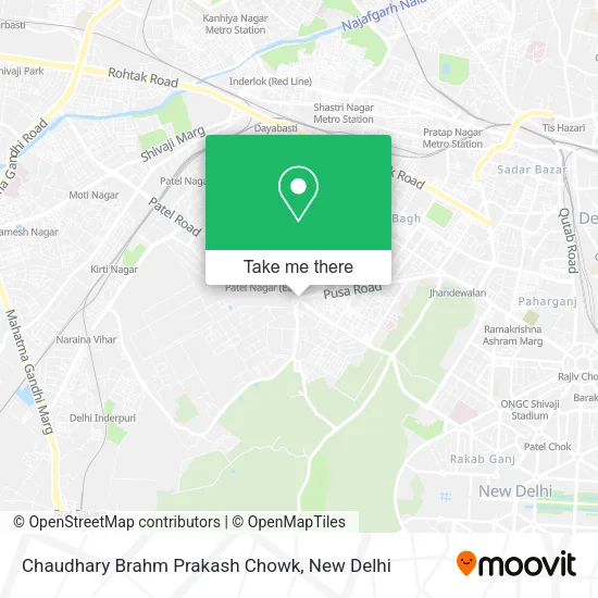 Chaudhary Brahm Prakash Chowk map