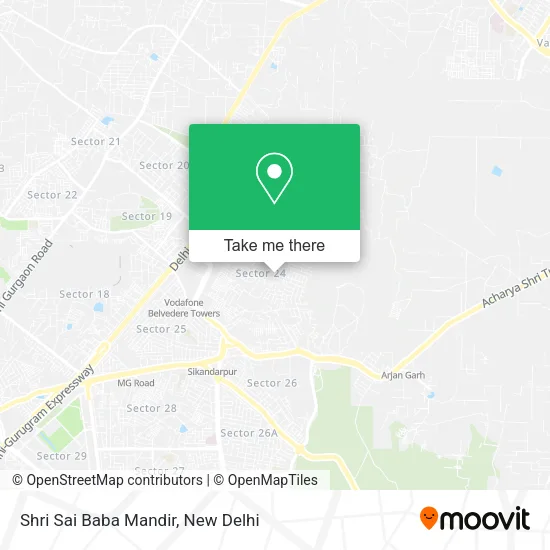 Shri Sai Baba Mandir map