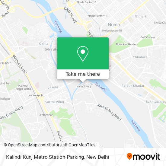 Kalindi Kunj Metro Station-Parking map