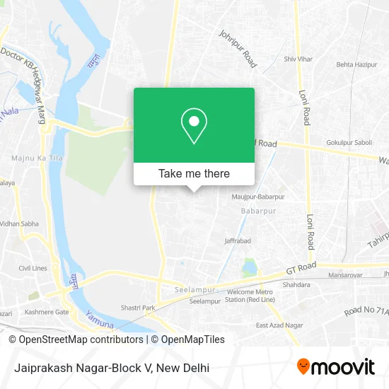 Jaiprakash Nagar-Block V map