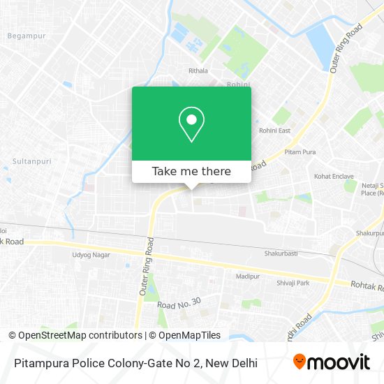 Pitampura Police Colony-Gate No 2 map