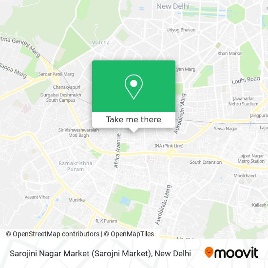 Sarojini Nagar Market (Sarojni Market) map
