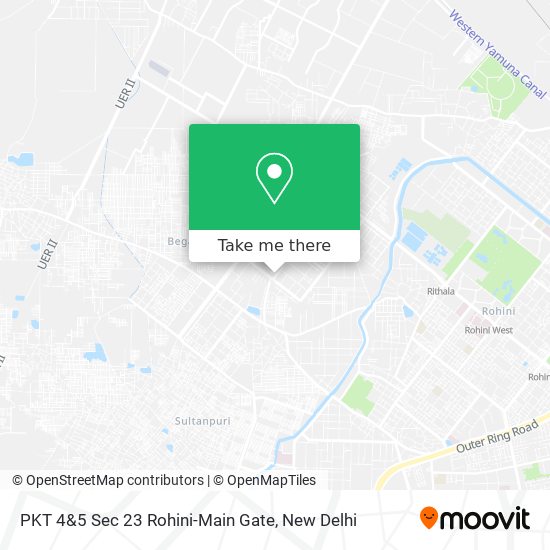 PKT 4&5 Sec 23 Rohini-Main Gate map