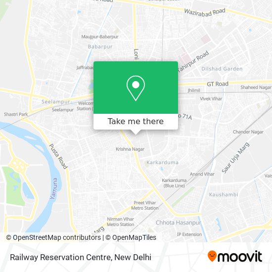 Railway Reservation Centre map