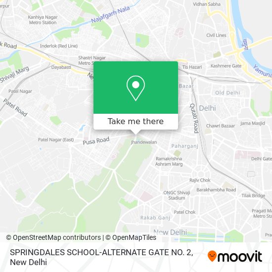 SPRINGDALES SCHOOL-ALTERNATE GATE NO. 2 map