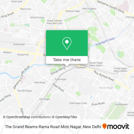The Grand Reams-Rama Road Moti Nagar map
