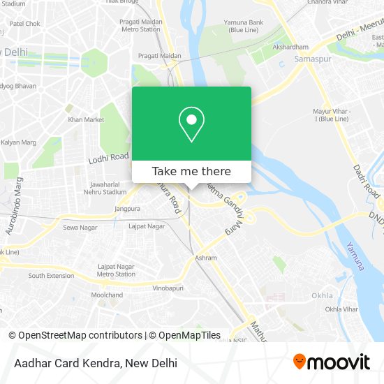 Aadhar Card Kendra map