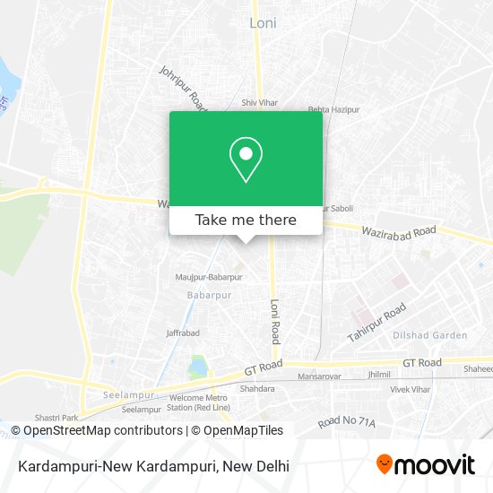 Kardampuri-New Kardampuri map